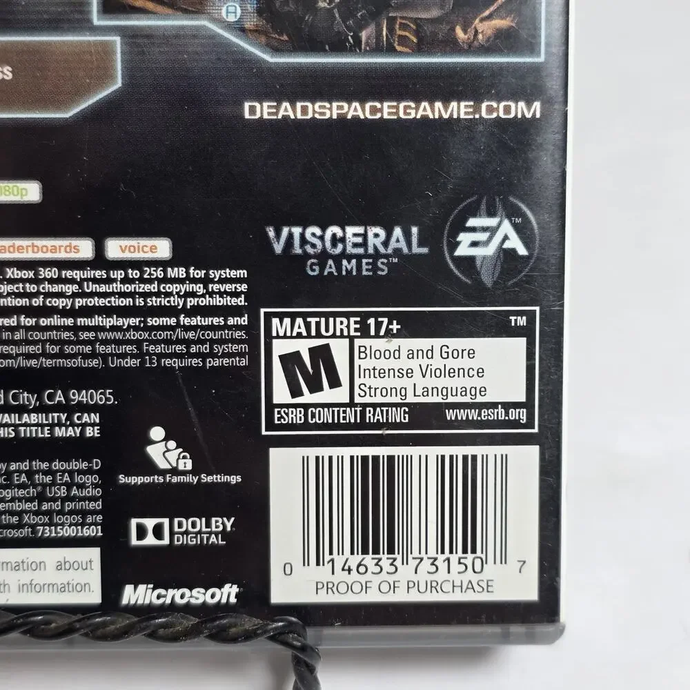 Dead Space 2 Platinum Hits Xbox 360 2 Disc Game No Manual Tested Working
